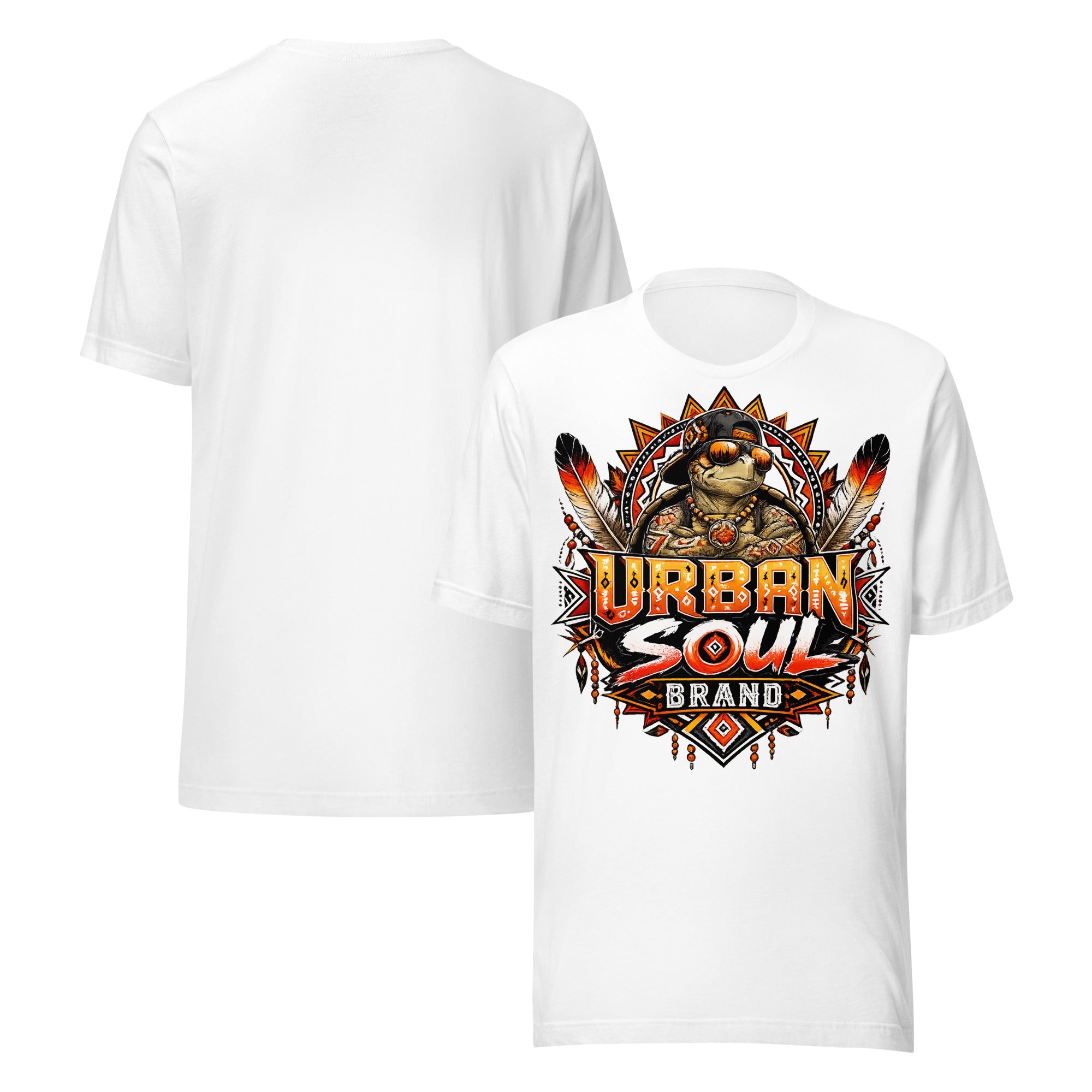 Urban Soul Brand Warrior Turtle Tee | Black Streetwear Graphic T-Shirt