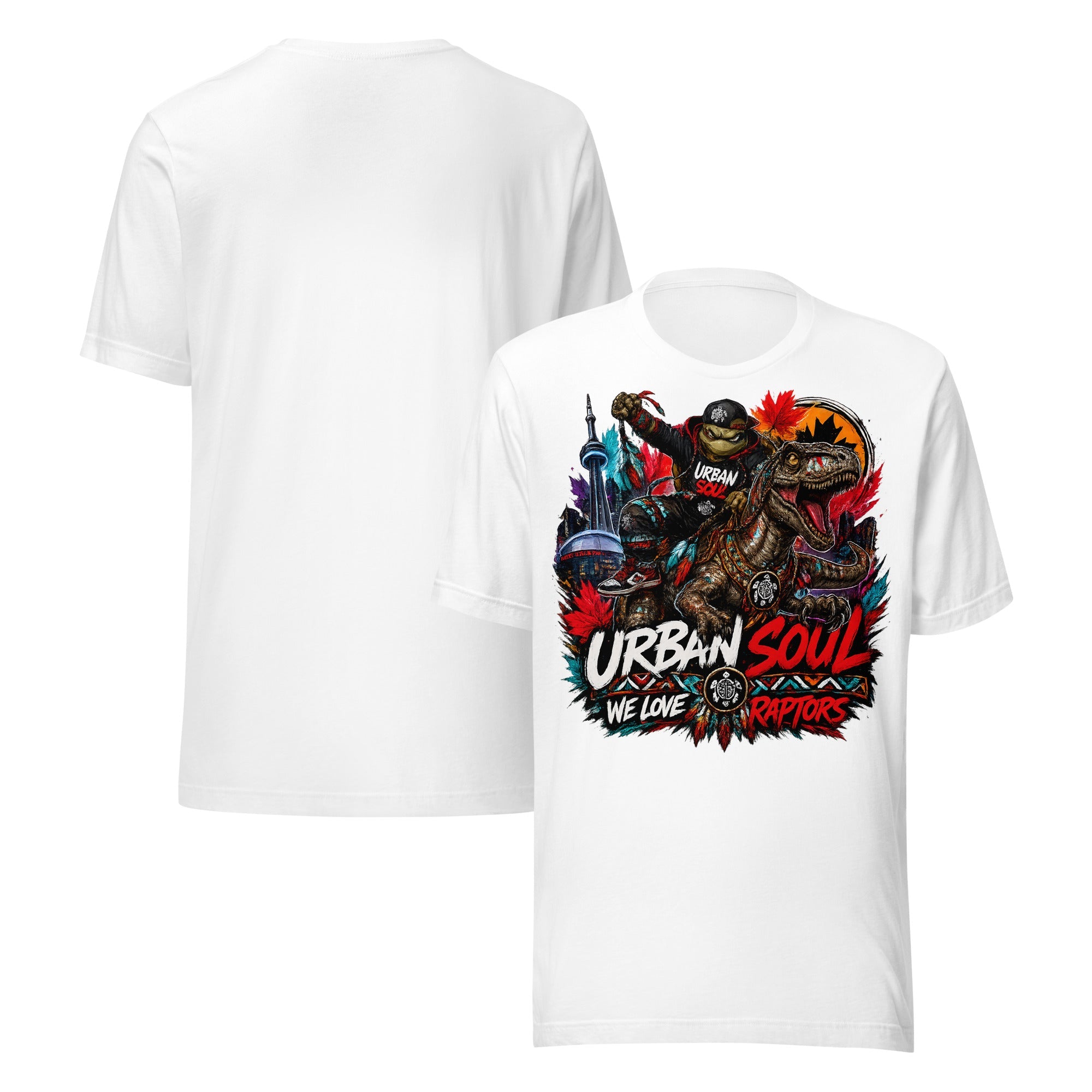 unisex urban soul raptors tee.