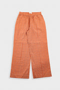 Wide Fit Trousers - Red Oxide Textured Check