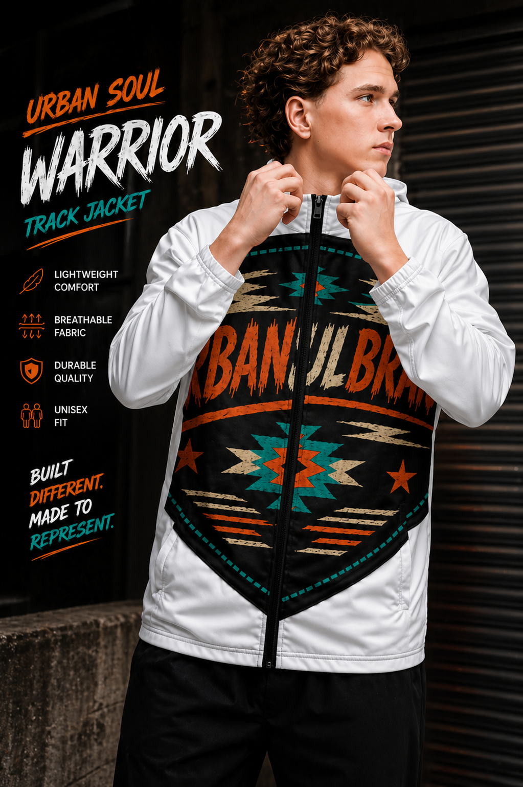 Urban Soul Warrior Men’s Windbreaker