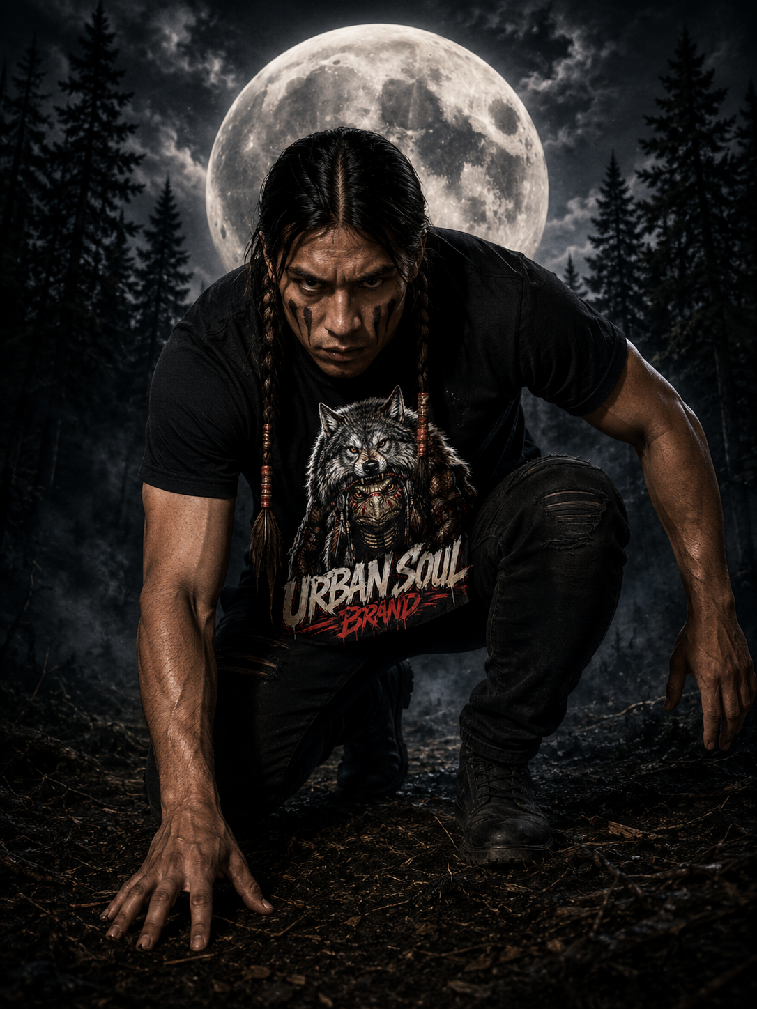 Urban Soul Brand Skull Turtle Streetwear Tee